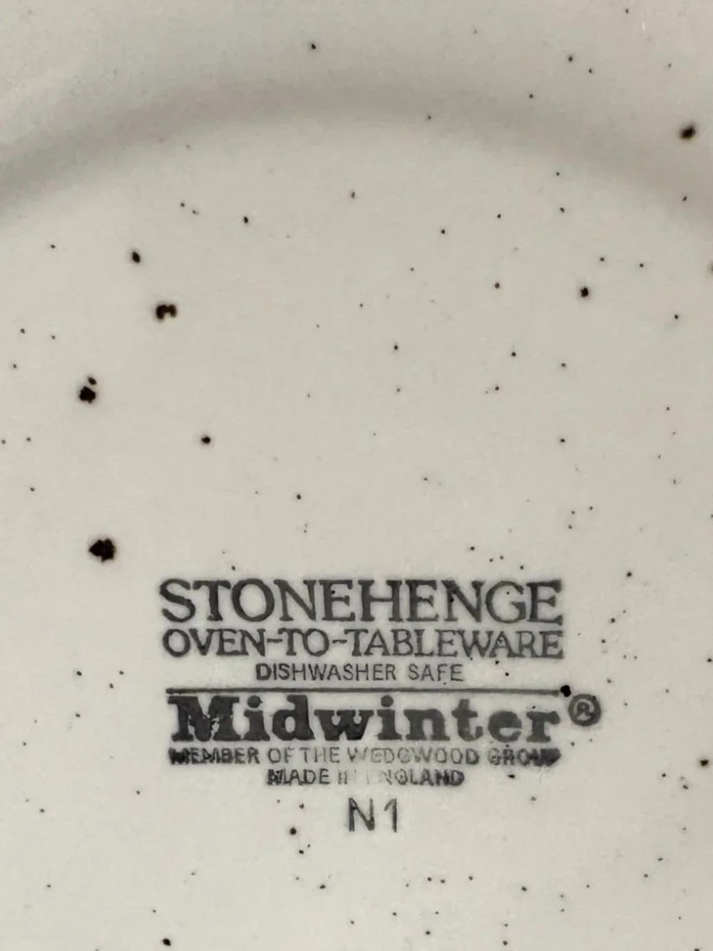 Pair of Midwinter Stonehenge Creation Stoneware 8 3/4